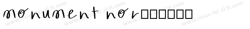 monument nor字体转换